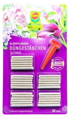 Compo Blühpflanzen Düngestäbchen Mit Guano - 30 Stück