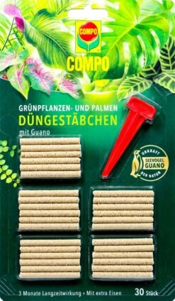 Compo Grünpflanzen- Und Palmen Düngestäbchen Mit Guano - 30 Stück
