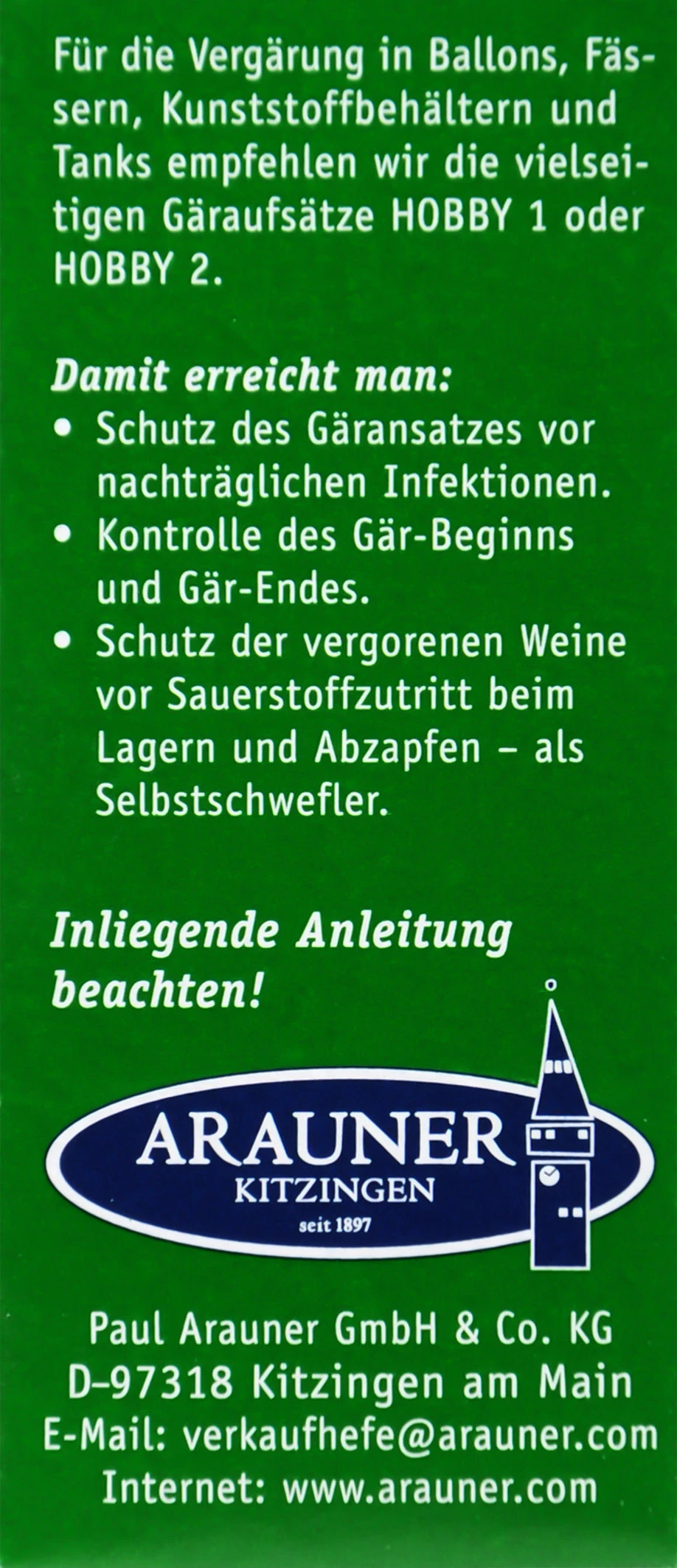 Kitzinger Hefe Tokaj - 20 Ml – Bild 3