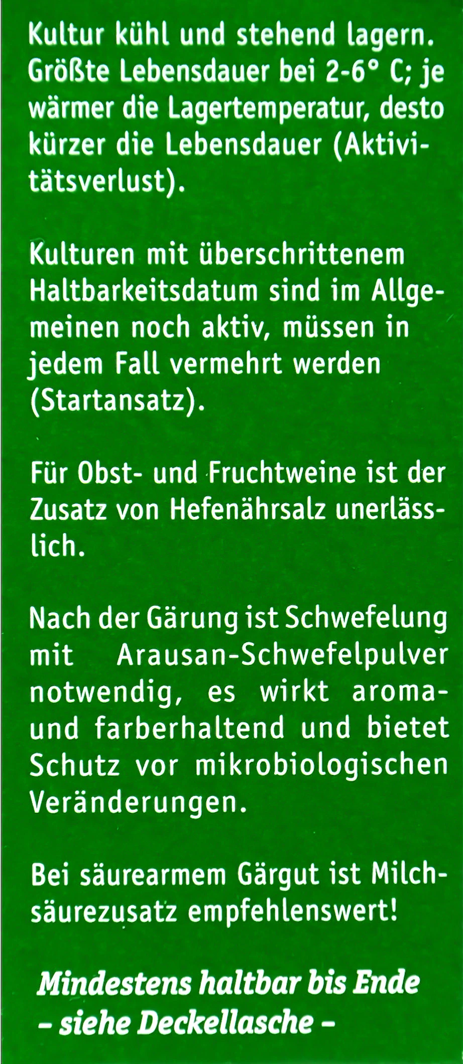 Kitzinger Hefe Tokaj - 20 Ml – Bild 2