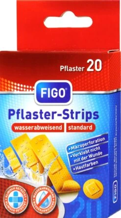 Figo Pflaster-Strips Wasserabweisend - 20 Stück