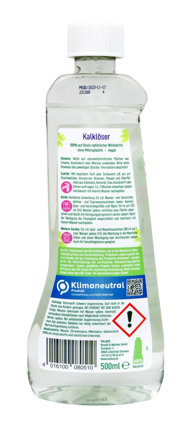 Poliboy Bio Kalklöser - 500 Ml – Bild 2