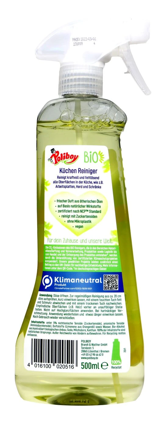 Poliboy Bio Küchen Reiniger - 500 Ml – Bild 2