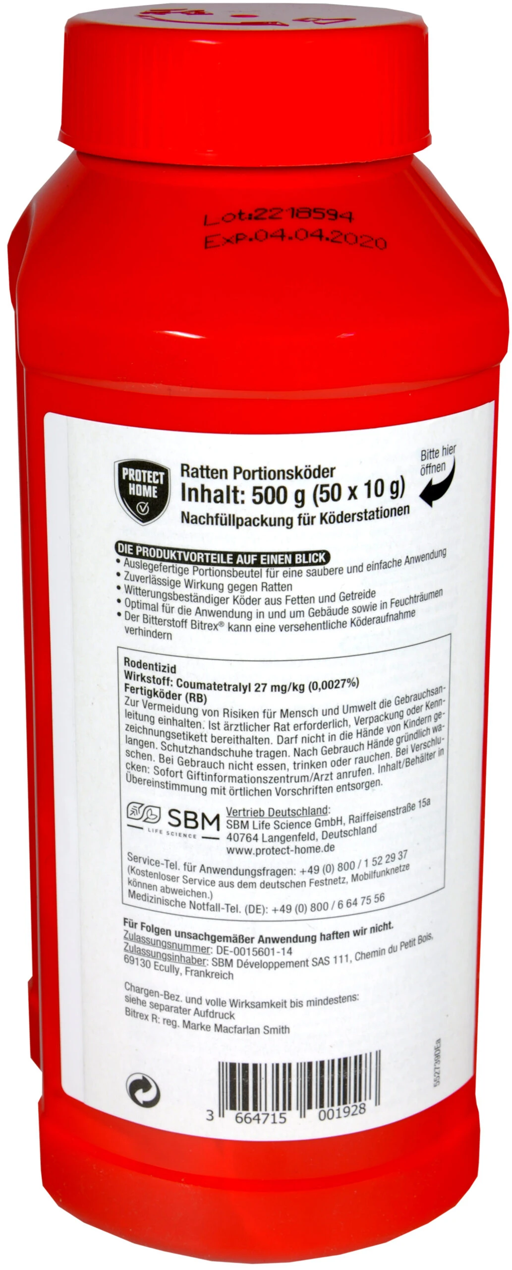 Protect Home Rodicum Ratten Portionsköder - 500 G – Bild 2