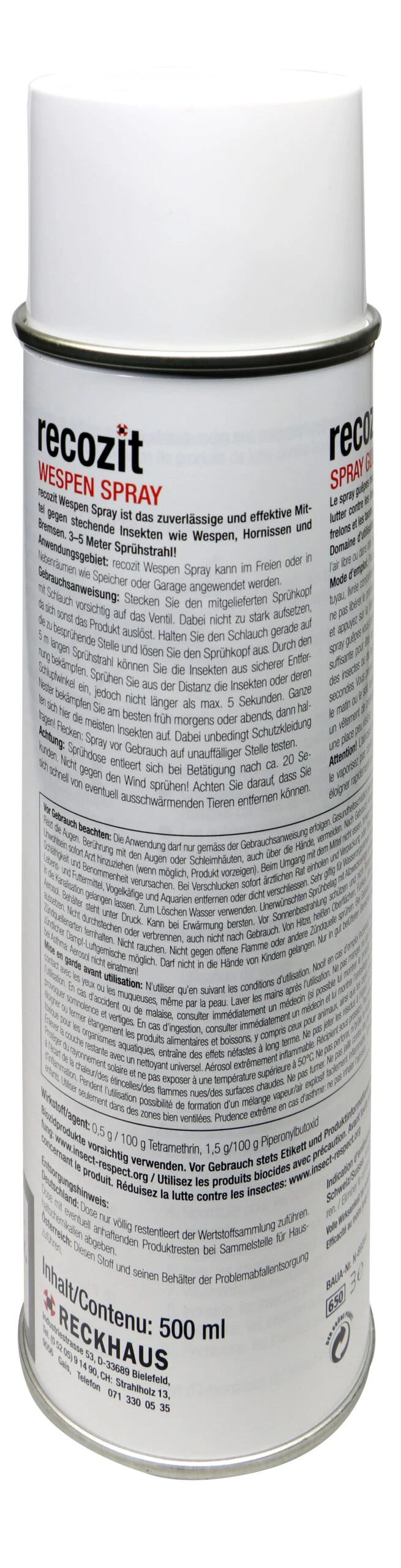 Recozit Wespen Spray Mit Sprühschlauch - 0,5 L – Bild 2