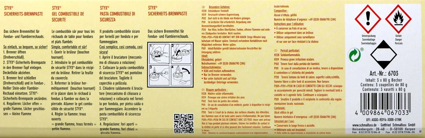 Styx Sicherheits-Brennpaste - 240 G – Bild 2