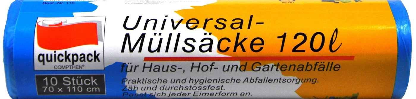 Universal-Müllsäcke 120 L - 10 Stück